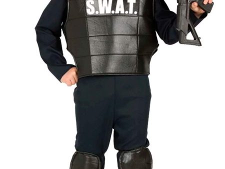 Talla: 10-12 años - Disfraz Infantil de Policía Swat Online