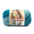 Hilo Scarfie de Lion Brand Yarn, Crema Verde Azulado, Mezcla de Acrílico y Lana Embalaje Deteriorado Discount