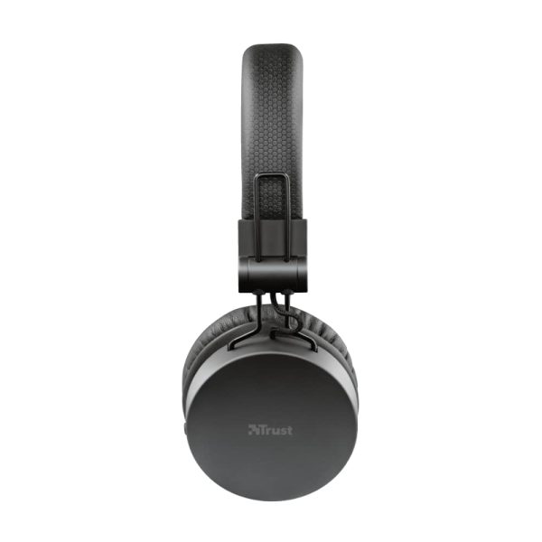 Trust Mobile Tones Auriculares Inalámbricos Bluetooth - 25 Horas de Reproducción, Diseño Plegable, Negro For Discount