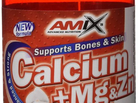 AMIX Calcium+Mg+Zn - Complemento Alimenticio con Calcio, Magnesio y Zinc - 100 Tabletas Embalaje Deteriorado (Cad: 31 08 2025) Cheap