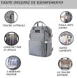 Frabe Family - Mochila para Mamá - Bolso Cambiador en Color Gris Claro Embalaje Deteriorado Online now