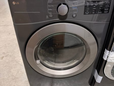 DISCOUNTED NEW LG MIDDLE BLACK ELECTRIC DRYER MODEL: DLE3470M DRY12604 Hot on Sale